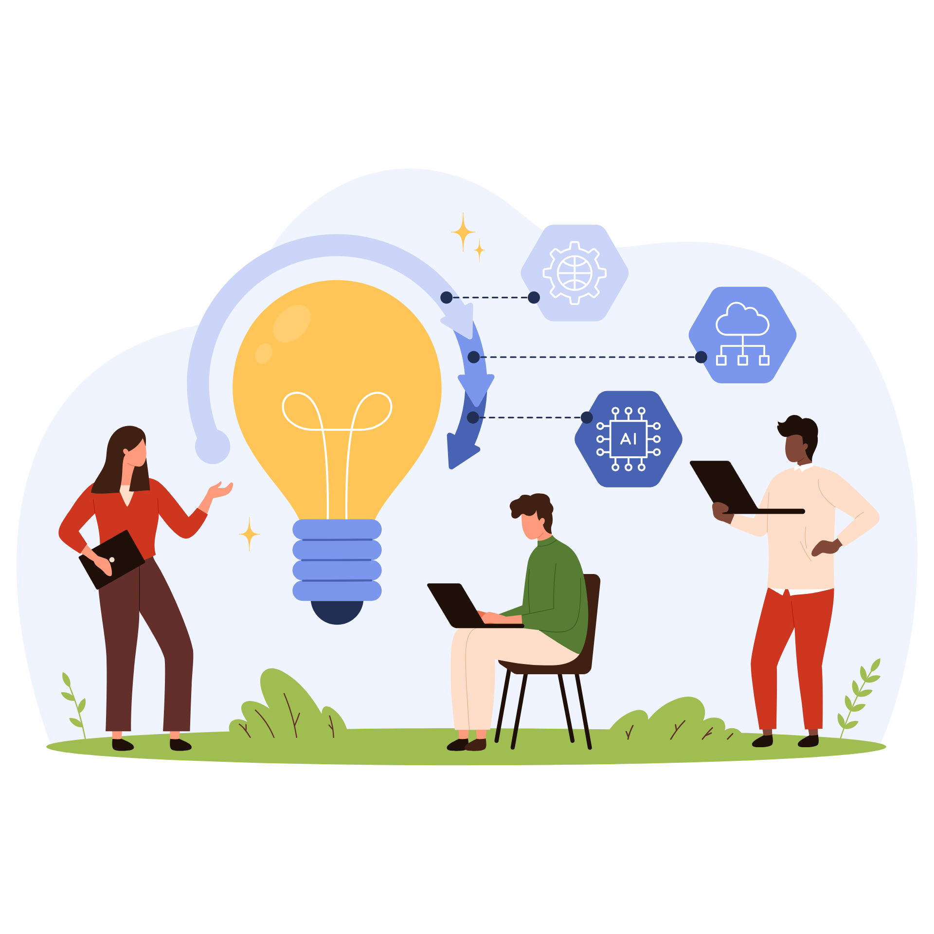 Softosist website slider images